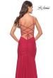 Picture of: Long Jersey Versatile Dress with Ruched Zipper in Red, Style: 31331, Detail Picture 5
