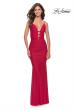 Picture of: Modern Jersey Dress with Twist Band Details in Red, Style: 31333, Detail Picture 5