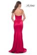 Picture of: Stretch Satin Gown with Draped Sweetheart Neckline in Red, Style: 31915, Detail Picture 5