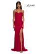 Picture of: Strapless Jersey Evening Dress with Unique Corset Top in Red, Style: 32843, Detail Picture 5