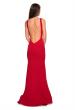 Picture of: High Neckline Jersey Prom Dress with Open Back in Red, Style: 27124, Detail Picture 6