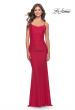 Picture of: Jeweled Modified Scoop Neck Jersey Dress with Open Back in Red, Style: 31218, Detail Picture 6