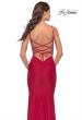 Picture of: Modern Jersey Dress with Twist Band Details in Red, Style: 31333, Detail Picture 6