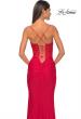 Picture of: Jersey Dress with Illusion Waist and Bustier Top in Red, Style: 32258, Detail Picture 6