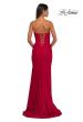 Picture of: Strapless Jersey Evening Dress with Unique Corset Top in Red, Style: 32843, Detail Picture 6