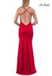 Picture of: Simple Jersey Gown with Cutout Bust and Open Cross-Back in Red, Style: 33745, Detail Picture 7
