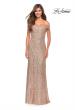 Picture of: Off the Shoulder Ruched Sequin Dress with Slit, Style: 29831, Detail Picture 8
