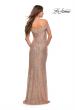 Picture of: Off the Shoulder Ruched Sequin Dress with Slit, Style: 29831, Detail Picture 9
