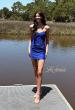 Picture of: Strapless Ruched Cutout Mini Dress in Royal Blue, Style: 33183, Main Picture
