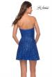 Picture of: Soft Sequin Flared Dress with Strapless Top in Royal Blue, Style: 30957, Detail Picture 11