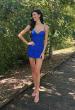 Picture of: Stretch Lace Short Dress with Bustier Top in Royal Blue, Style: 32624, Detail Picture 3