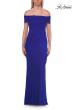 Picture of: Off-the-Shoulder Ruched Jersey Gown in Royal Blue, Style: 33273, Detail Picture 1