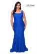 Picture of: Stretch Lace Plus Size Prom Gown with Beading in Royal Blue, Style: 28948, Main Picture
