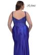 Picture of: Stretch Satin Plus Dress with Beautiful Rhinestone Designed Bodice in Royal Blue, Style: 32430, Detail Picture 4