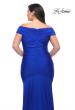 Picture of: Off the Shoulder Ruched Plus Size Gown with Train in Royal Blue, Style: 29132, Detail Picture 5