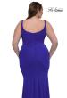 Picture of: Modified Square Neckline Plus Size Dress with Ruching in Royal Blue, Style: 33005, Detail Picture 6