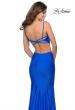 Picture of: Long Jersey Prom Dress with Cut Outs Sides in Royal Blue, Style: 28930, Main Picture