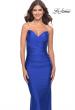 Picture of: Jersey Dress with Criss Cross Bodice and Jeweled Straps in Royal Blue, Style: 31109, Main Picture
