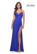 Picture of: Soft Jersey Dress with Knot Detail on Bust and Hip in Royal Blue, Style: 31516, Main Picture