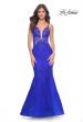 Picture of: Mermaid Tulle and Lace Dress with Strappy Back in Royal Blue, Style: 32305, Main Picture