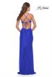 Picture of: Jersey Prom Dress with Side Cut Outs and Tie Back in Royal Blue, Style: 31292, Style: 31292