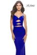 Picture of: Twist Front Cut Out Jersey Prom Dress in Royal Blue, Style: 31294, Detail Picture 8