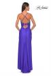 Picture of: Jersey Prom Dress with Illusion Sides and V Neckline in Royal Blue, Style: 32139, Detail Picture 8