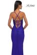 Picture of: Lovely Ruched Jersey Dress with Sequin Lace Beaded Bodice in Royal Blue, Style: 32920, Detail Picture 8