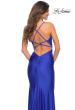 Picture of: Sparkle Rhinestone Long Jersey Prom Dress in Royal Blue, Detail Picture 9