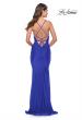 Picture of: Ruched Prom Dress with Sheer Rhinestone Bodice in Royal Blue, Style: 31337, Detail Picture 9