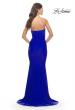 Picture of: Elegant Ruched Strapless Gown with Deep V in Royal Blue, Style: 31226, Detail Picture 10