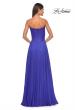 Picture of: Strapless Chiffon Prom Gown with Lace Illusion Bodice in Royal Blue, Style: 32311, Detail Picture 10