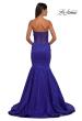 Picture of: Mermaid Stretch Mikado Evening Dress with Illusion Back in Royal Blue, Style: 32791, Detail Picture 10