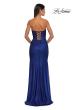 Picture of: Net Jersey Prom Dress with Strapless Top and Flattering Ruching in Royal Blue, Style: 32946, Detail Picture 10