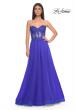 Picture of: A-Line Tulle Ballgown with Lace Illusion Bodice in Royal Blue, Style: 32313, Detail Picture 12