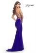 Picture of: Unique Jersey Dress with Open Criss Cross Sides in Royal Blue, Style: 31315, Detail Picture 13
