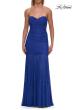 Picture of: Strapless Ruched Rhinestone Gown with Sheer Skirt in Royal Blue, Style: 33725, Detail Picture 17