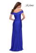 Picture of: Off the Shoulder Chic Jersey Gown with Ruching in Royal Blue, Style 29781, Back Picture