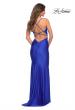 Picture of: Sparkle Rhinestone Long Jersey Prom Dress in Royal Blue, Back Picture
