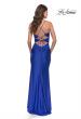 Picture of: Jersey Long Prom Dress with Trendy Waist Cut Outs in Royal Blue, Style: 31174, Back Picture
