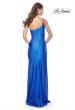 Picture of: Rhinestone One Shoulder Prom Dress with High Slit in Royal Blue, Style: 31699, Back Picture