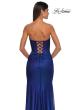 Picture of: Net Jersey Prom Dress with Strapless Top and Flattering Ruching in Royal Blue, Style: 32946, Detail Picture 18