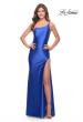 Picture of: Simple One Shoulder Liquid Jersey Dress in Royal Blue, Style: 31391, Detail Picture 22