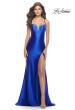 Picture of: Liquid Jersey Dress with Deep V Neckline in Royal Blue, Style: 31375, Detail Picture 1