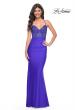 Picture of: Prom Dress with Fitted Bustier Rhinestone Top in Blue, Style: 32260, Detail Picture 1