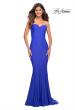 Picture of: Chic Jersey Gown with Sweetheart Neckline in Royal Blue, Detail Picture 2