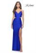 Picture of: Prom Dress with Side Cutouts and Open Tie Back in Royal Blue, Style: 30977, Style: 30977
