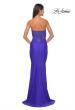 Picture of: Sweetheart Rhinestone Fishnet Bodice Dress with Fitted Skirt in Royal Blue, Style: 32069, Detail Picture 2