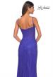 Picture of: Rhinestone Embellished Fishnet Dress with Lace Details in Royal Blue, Style: 32409, Detail Picture 2
