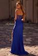 Picture of: Strapless Prom Dress with Ruching and Lace Detail Neckline and Back in Royal Blue, Style: 32981, Detail Picture 2